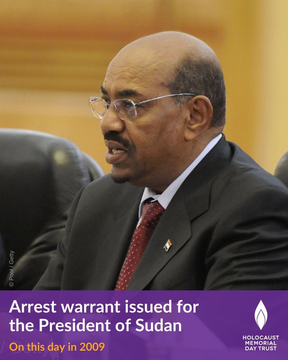 #OnThisDay in 2009, an arrest warrant was issued for the then President of Sudan, Omar al-Bashir, by the International Criminal Court on five charges of crimes against humanity and two counts of war crimes for his role in the genocide in Darfur. #OTD

🔗  buff.ly/3QuAZgf