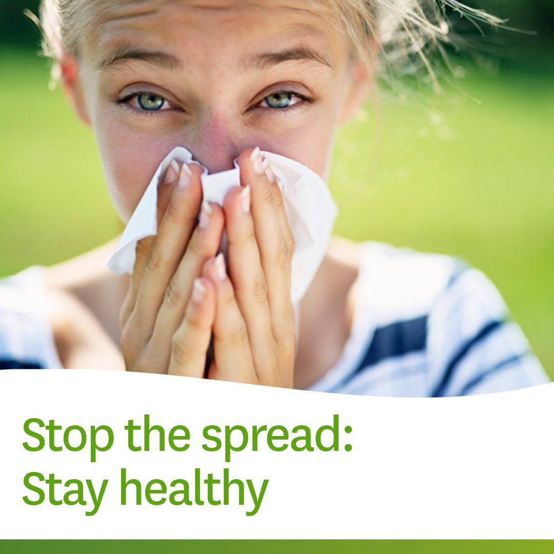 During flu season, take actions to stop the spread of germs. Cover coughs, wash your hands, avoid close contact, and disinfect surfaces. Learn more at bit.ly/43npzTa