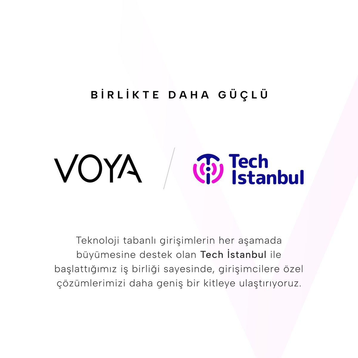VoyaDigital's tweet image. Teknoloji tabanlı girişimlerin her aşamada büyümesine destek olan @ibbtechistanbul ile başlattığımız iş birliği sayesinde, girişimcilere özel çözümlerimizi daha geniş bir kitleye ulaştırıyoruz. ✨

#Techİstanbul