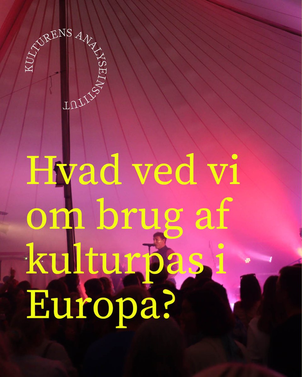 I dag udkommer rapporten Vidensopsamling om kulturpas i et europæisk perspektiv, der som den første rapport nogensinde har kortlagt de europæiske erfaringer med et offentligt betalt kulturpas til unge. 
#dkmedier #dkpol 
kulturensanalyseinstitut.dk/ny-kortlaegnin…
