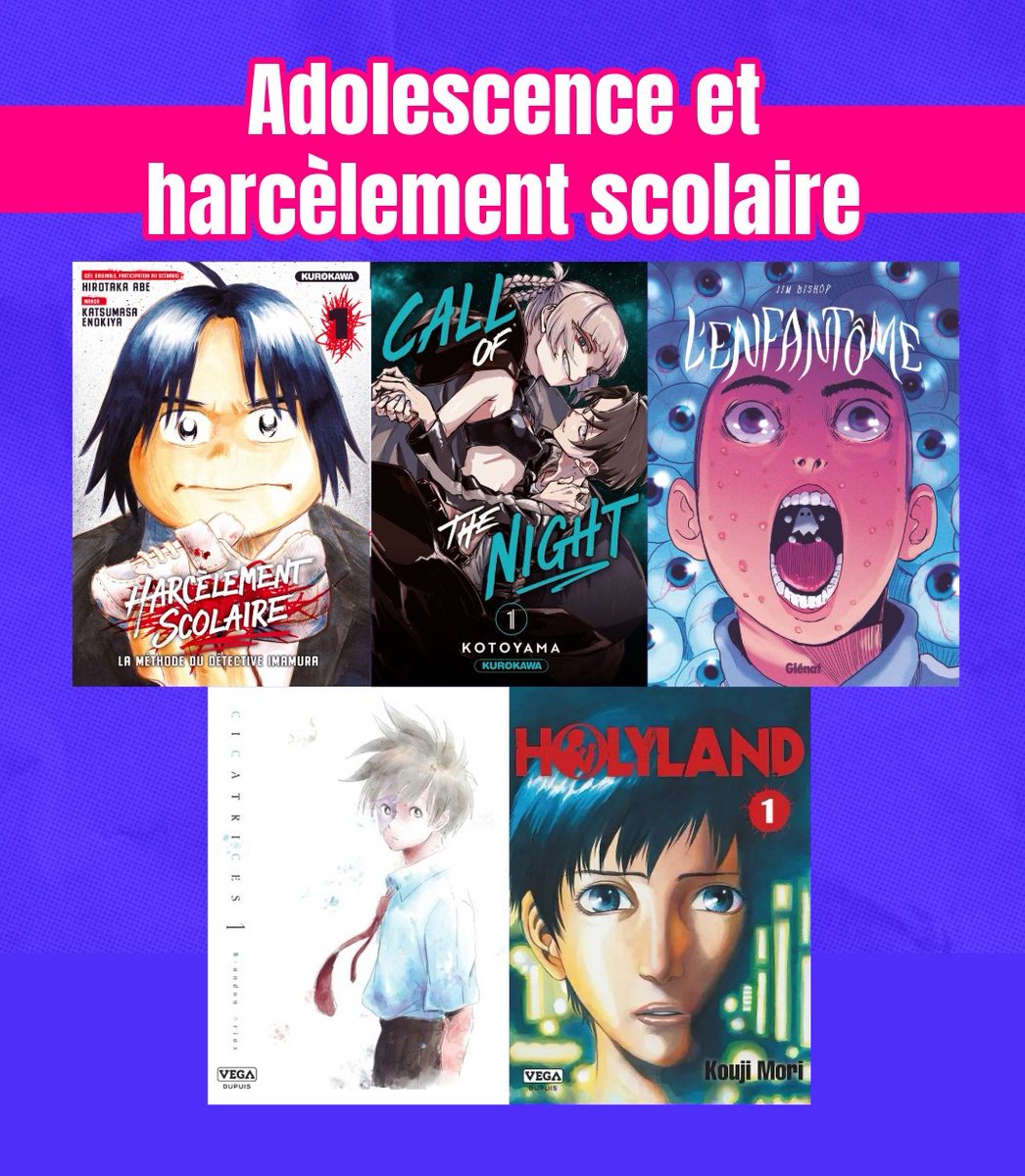Cédric Le Corre (@cedriclecorre) on Twitter photo J'ai sélectionné quelques #mangas et #BD sur les thèmes de l'adolescence et du harcèlement scolaire. A écouter dans le #podcast Pop Corn Europe 2
⏩️ urls.fr/0VlO76
<a href="/vegalivres/">VEGA</a> <a href="/Kurokawa/">Editions Kurokawa</a> <a href="/GlenatBD/">Editions Glénat</a> <a href="/Goldengreg/">⚡ GREG ⚡</a> J'ai sélectionné quelques #mangas et #BD sur les thèmes de l'adolescence et du harcèlement scolaire. A écouter dans le #podcast Pop Corn Europe 2
⏩️ urls.fr/0VlO76
<a href="/vegalivres/">VEGA</a> <a href="/Kurokawa/">Editions Kurokawa</a> <a href="/GlenatBD/">Editions Glénat</a> <a href="/Goldengreg/">⚡ GREG ⚡</a>