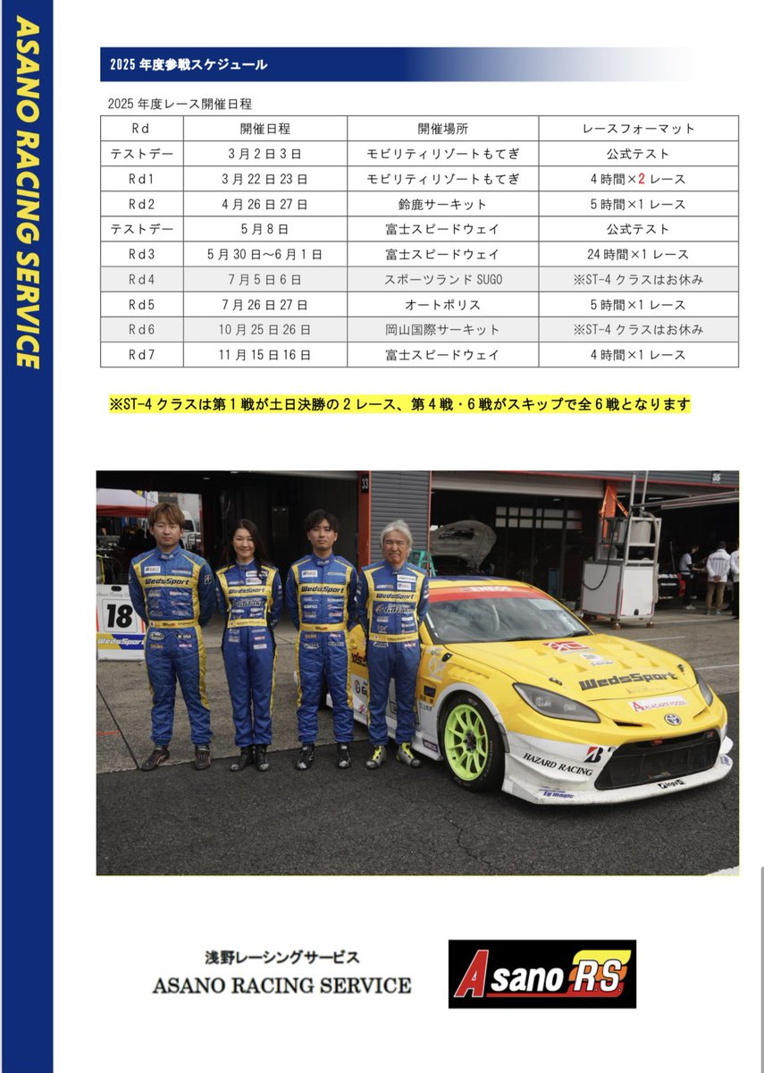 浅野真吾(浅野レーシングサービス) (@AsanoRS_18) / Posts / X