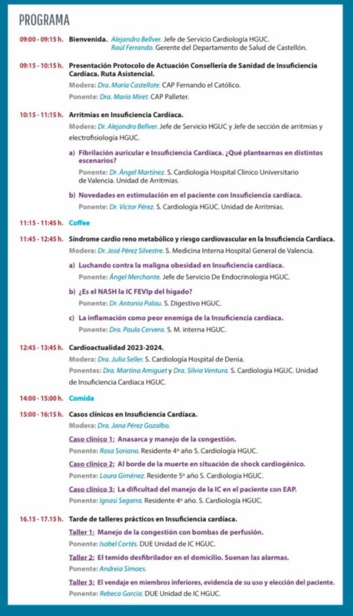 SVCardio (@svcardio) on Twitter photo 📣 Nueva cita esta semana en Castellón!
💖III Jornada Multidisciplinar de Insuficiencia Cardíaca
📍Hospital General de Castellón <a href="/GVAdepsalutcs/">GVASalutCastelló</a>
📅 7 de Marzo de 2025
svcardio.org/calendario-eve… 📣 Nueva cita esta semana en Castellón!
💖III Jornada Multidisciplinar de Insuficiencia Cardíaca
📍Hospital General de Castellón <a href="/GVAdepsalutcs/">GVASalutCastelló</a>
📅 7 de Marzo de 2025
svcardio.org/calendario-eve…