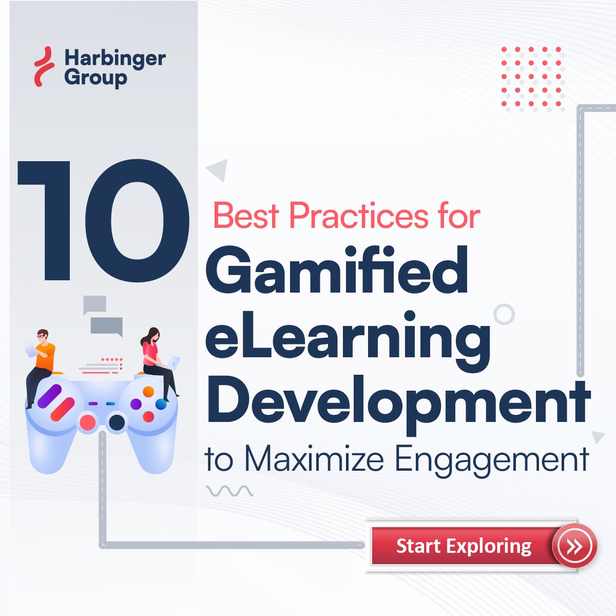 Harbinger_Grp's tweet image. #GamifiedeLearning
Want to boost engagement and motivation in your eLearning courses? 🚀 Check out our top 10 best practices for developing gamified eLearning modules. 🎮📚 Explore the full guide: lnkd.in/d2jQxwUy

#eLearning #Gamification #GamfiedLearning