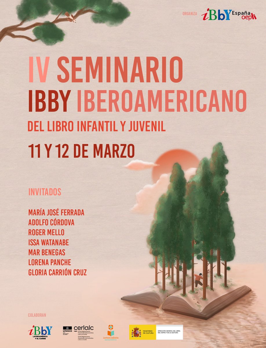 Asociación Amigos del Libro Infantil y Juvenil (@amigosdelibro) on Twitter photo Hola amigos! Os informamos que los días 11 y 12 de marzo se celebra la cuarta edición del Seminario IBBY-Iberoamericano que organiza la OEPLI con el patrocinio del <a href="/culturagob/">Ministerio de Cultura</a>. Puedes inscribirte en el siguiente formulario: goo.su/yzNziJ Hola amigos! Os informamos que los días 11 y 12 de marzo se celebra la cuarta edición del Seminario IBBY-Iberoamericano que organiza la OEPLI con el patrocinio del <a href="/culturagob/">Ministerio de Cultura</a>. Puedes inscribirte en el siguiente formulario: goo.su/yzNziJ