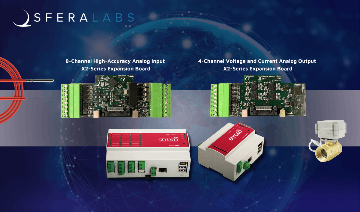 🚀Strato Pi Max just got more versatile! New I/O Expansion Boards add high-accuracy analog inputs &amp; outputs for industrial control &amp; IoT.

🔗Learn more: sferalabs.cc/blog/sfera-lab…

#SferaLabs #StratoPiMax #IndustrialAutomation #IoT #EdgeComputing