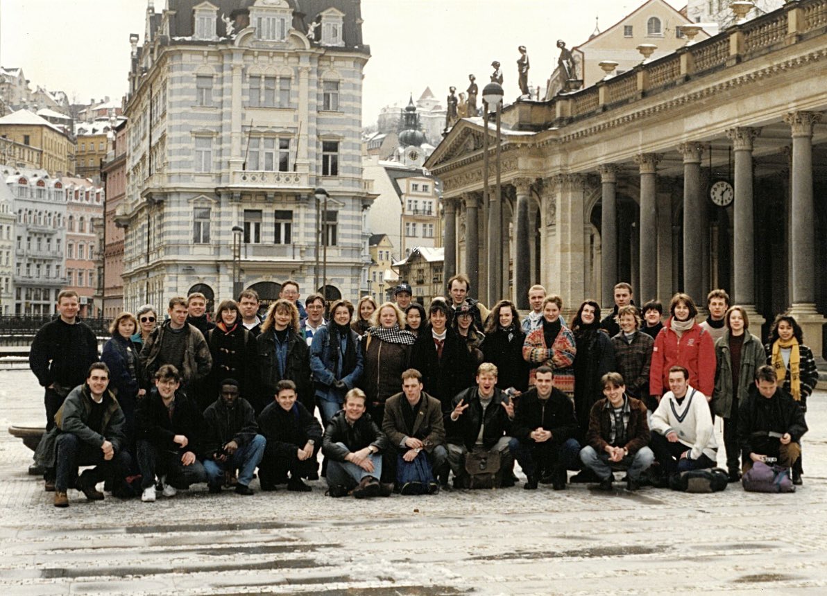 Mark Tewdwr-Jones (@mtjprof) on Twitter photo The Class of 95. Postgrad planning students of Cardiff University visiting Karlovy Vary in the Czech Republic in March 1995, led by yourās truly when I was a lecturer at CPLAN. Photo posted by <a href="/GarethEnticott/">Gareth Enticott š“ó §ó ¢ó ·ó ¬ó ³ó æ</a> on LinkedIn The Class of 95. Postgrad planning students of Cardiff University visiting Karlovy Vary in the Czech Republic in March 1995, led by yourās truly when I was a lecturer at CPLAN. Photo posted by <a href="/GarethEnticott/">Gareth Enticott š“ó §ó ¢ó ·ó ¬ó ³ó æ</a> on LinkedIn