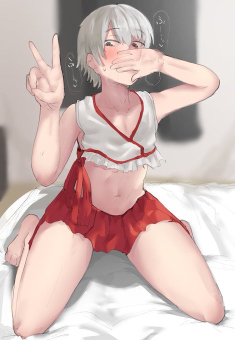 巫女女装くん…