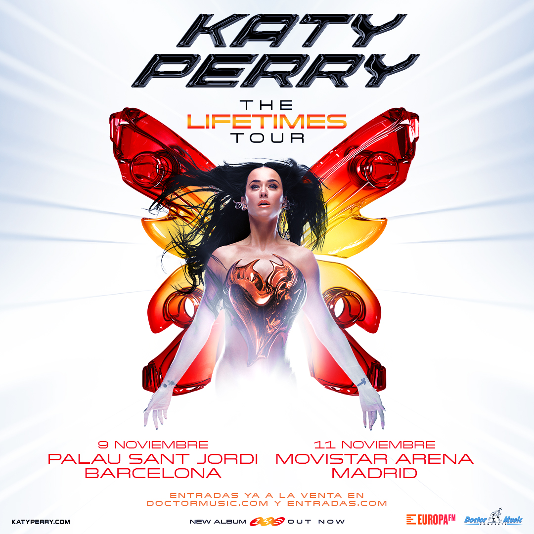 Entradas ya a la venta para los conciertos de #KatyPerry en España 🔥🔥🔥

📅 9 de noviembre - Palau Sant Jordi, Barcelona
📅 11 de noviembre - Movistar Arena, Madrid

📅 Entradas ya a la venta 👉entradas.com/artist/katy-pe…
#concierto #música