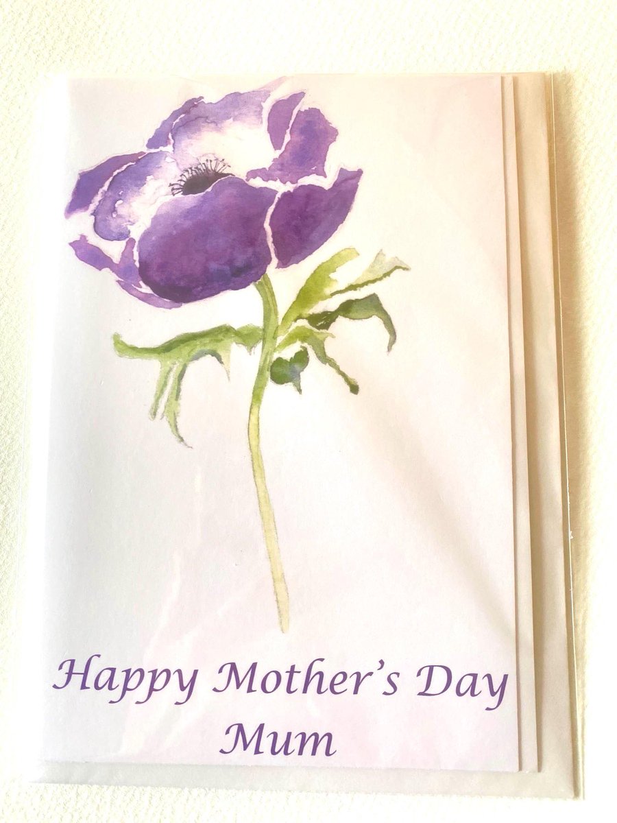 A fresh newly made card with a personal greeting for mum. Going off today 📩#bizhour cardsbymormorjan.etsy.com/listing/102704… #MHHSBD #SMILEtt23 ⁦<a href="/CraftBizParty/">CraftBizParty</a>⁩ #mothersday