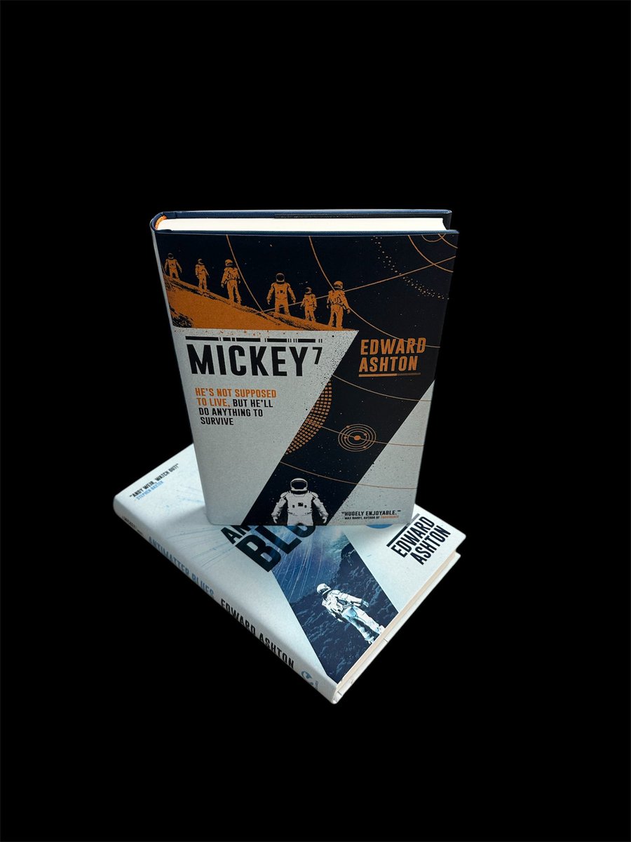 AnderidaBooks's tweet photo. We have listed a couple of UK trade first editions of Mickey7 &amp; Antimatter Blues by @edashtonwriting Both are signed by the author! https://t.co/o3E7R5ECNK #Mickey17 #BongJoonho https://t.co/LII0xUBQjP