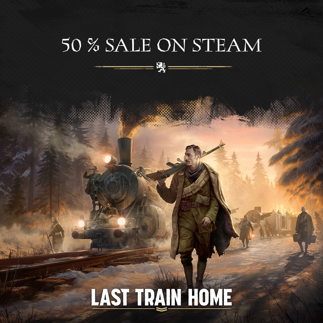 Last Train Home is on sale! Save 50% on the main game, the DLC, and the Deluxe Edition on Steam till March 10.

Enjoy the discount here: thqn.net/lth-steam 🚂

#LastTrainHome