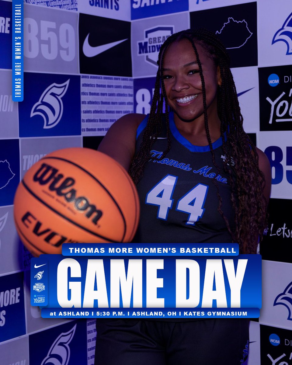 Thomas More Saints (@tmusaints) on Twitter photo G-MAC QUARTERFINALS.
π: No.8 seed Women's Basketball @ No.1 seed Ashland
β°: 5:30 P.M.
π: Ashland, OH
ποΈ: Kates Gymnasium
πΊ: rb.gy/r16yy1
π: shorturl.at/Ee4KT
π»: shorturl.at/Gluj9
<a href="/TMWBasketball/">Thomas More Women's Basketball</a>
#LetsGoSaints G-MAC QUARTERFINALS.
π: No.8 seed Women's Basketball @ No.1 seed Ashland
β°: 5:30 P.M.
π: Ashland, OH
ποΈ: Kates Gymnasium
πΊ: rb.gy/r16yy1
π: shorturl.at/Ee4KT
π»: shorturl.at/Gluj9
<a href="/TMWBasketball/">Thomas More Women's Basketball</a>
#LetsGoSaints