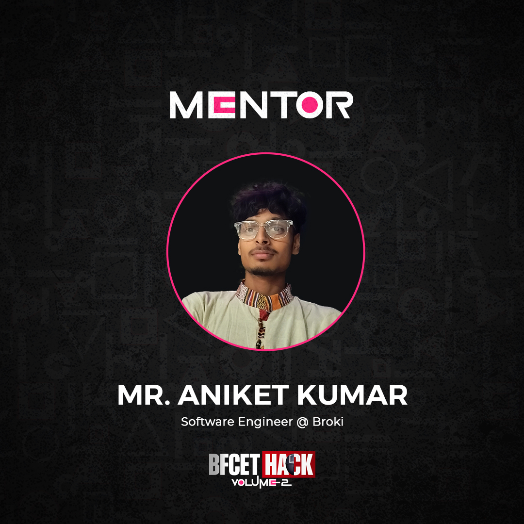 Bfcethack's tweet image. BFCET Hack 2.0 Welcomes Mr. Aniket Kumar as a Mentor! 🎓
#BFCETHack2.0 #mentor #HackathonExperience #SeamlessJourney #Hackathon2025 #startups #BFCET #InspireInnovators #college #event #collegestudent #ai #GDSC