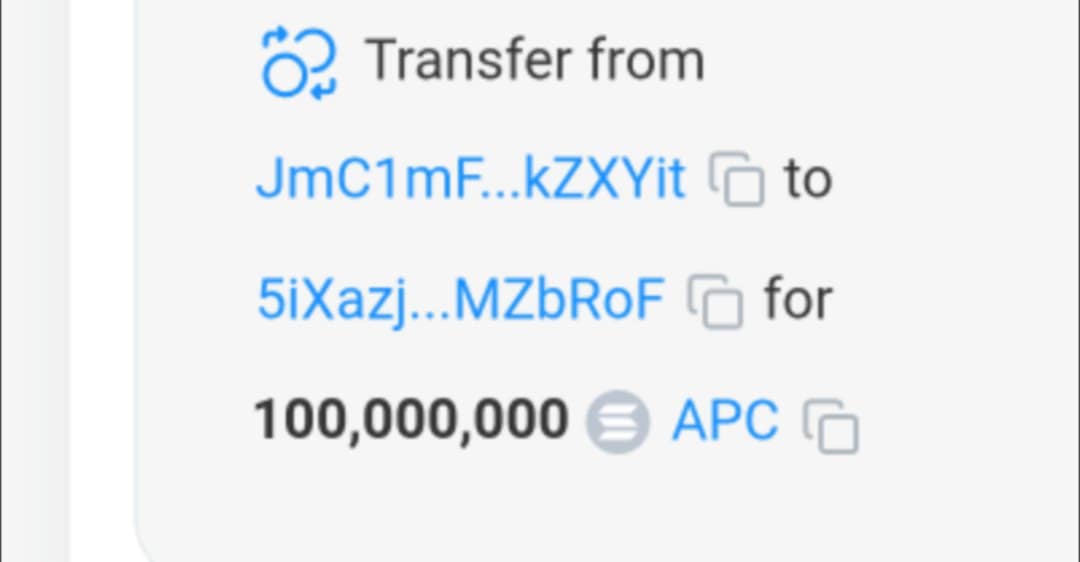 copynikolajsen's tweet image. 💥Giving 100Million $APC (1M$) to all presale participants,

Buy on presale and get X10.

Buy her::
tools.smithii.io/launch/APC-Pre…

1 Sol= 10Million $APC

We giving you 5 days to claim your bonus.

💧Like and share tag friend and comment Solana Wallet.
1,000 $Apc  to random holders,