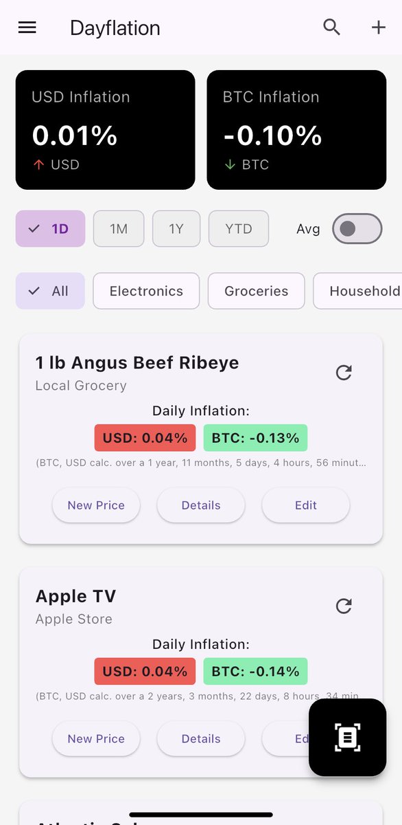 Dayflation's tweet photo. New Dayflation update just hit the App Store! 

New features include: 

- AI Receipt Scanner
- New Dashboard 
- More Toggles
- Fancier Charts 
- Customizable categories https://t.co/20Nxn6i6ME