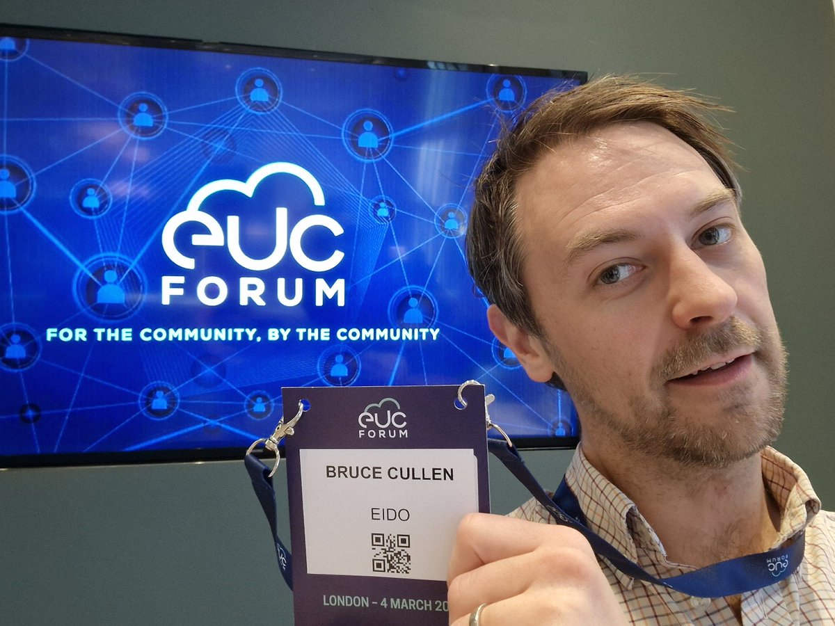 Team Eido is at EUC Forum in London today, Looking forward to "‘Supercharge your Intune Insights and Automation! Revolutionising Compliance without the Complexity" at 2pm 👀 Intune management and reporting is kind of our thing 💙
