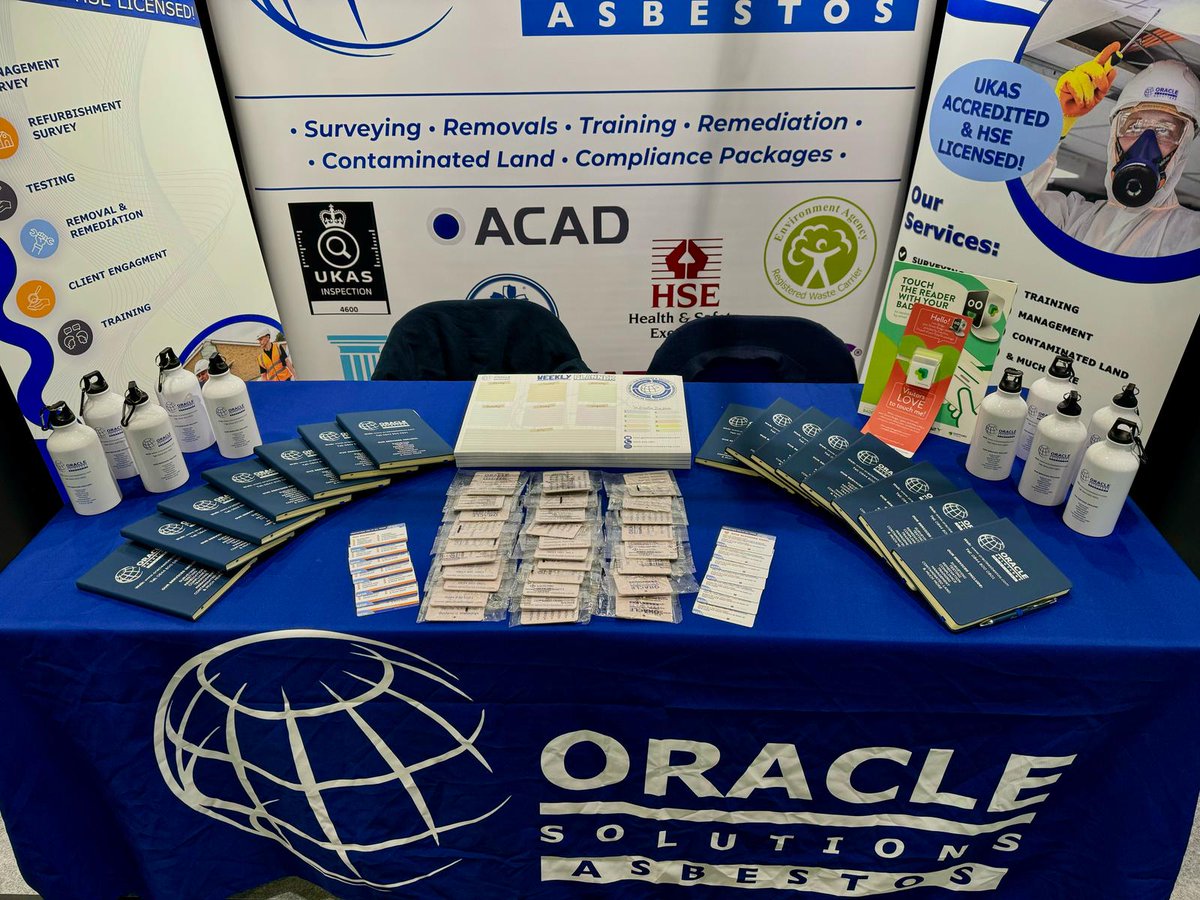 Oracle_Asbestos's tweet image. SWIPE TO CHECK OUT OUR STAND! 👀 

We’re live at the Futurebuild Expo at London ExCeL! 💡

Planning to attend? Stop by Stand R22 for a friendly, no-obligation chat—we’d love to see you!  

#Asbestos #Oracle #Futurebuild #Expo