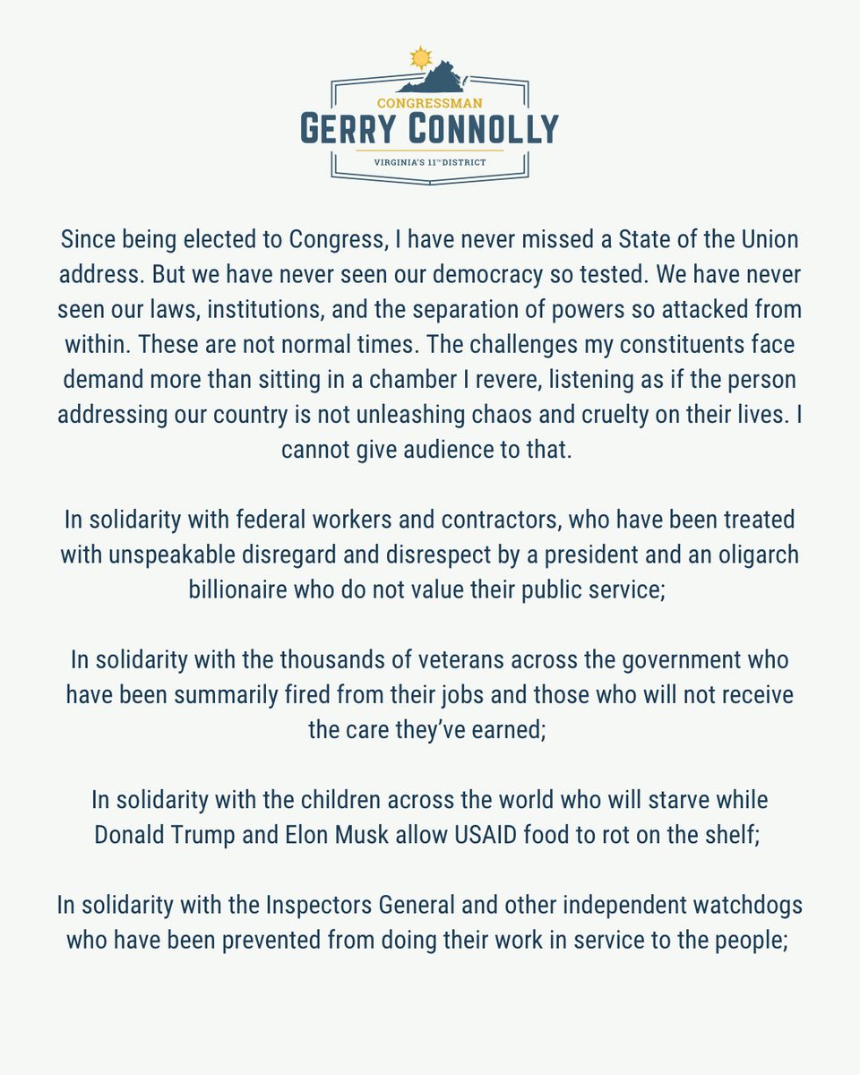 Rep. Gerry Connolly tweet media