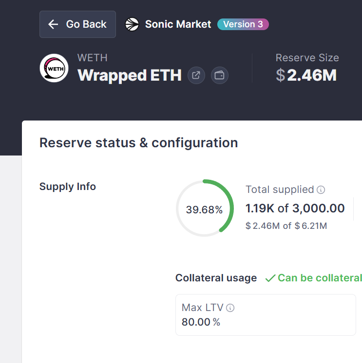 amigooo777's tweet image. Yesterday @aave  just went live on @SonicLabs , and the supply pools filled up FAST- even in these tough market conditions. Defillama still didn't update the TVL for Aave on sonic but you can check the pool manually

$S took a hit like every coin, but @AndreCronjeTech  is still…