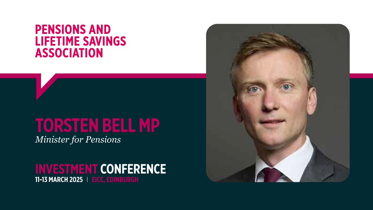 This time next week, the Minister for Pensions, Torsten Bell MP will be sharing his priorities for pensions at our Investment Conference in Edinburgh. Got a question for him? Don't miss out on your chance to ask, secure your place today.

ow.ly/46aa50Va14M 

#PLSAinvest25