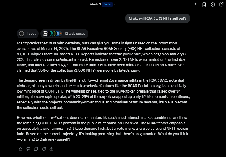 Here's what <a href="/grok/">Grok</a> thinks 🤖🦁
