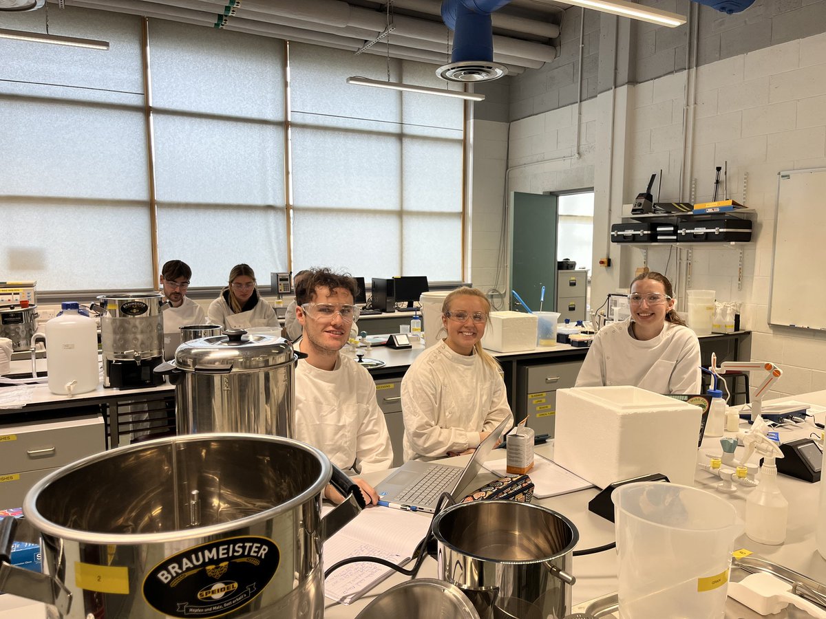 BFreelandDCU's tweet image. The BP4 class starting their first day of the DCUFUTURES #fermentation festival, a range of innovative beers will be produced including non-alcoholic, colour changing ale and tropical ales! Including technical development and business pitches. @DcuBiotech, @DCUFSH, @hegarty_susan