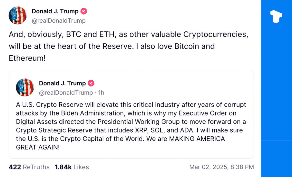 The White House will host its first-ever cryptocurrency summit on March 7, with speeches from Donald Trump, David Sachs, Bo Hines, and several prominent blockchain founders.