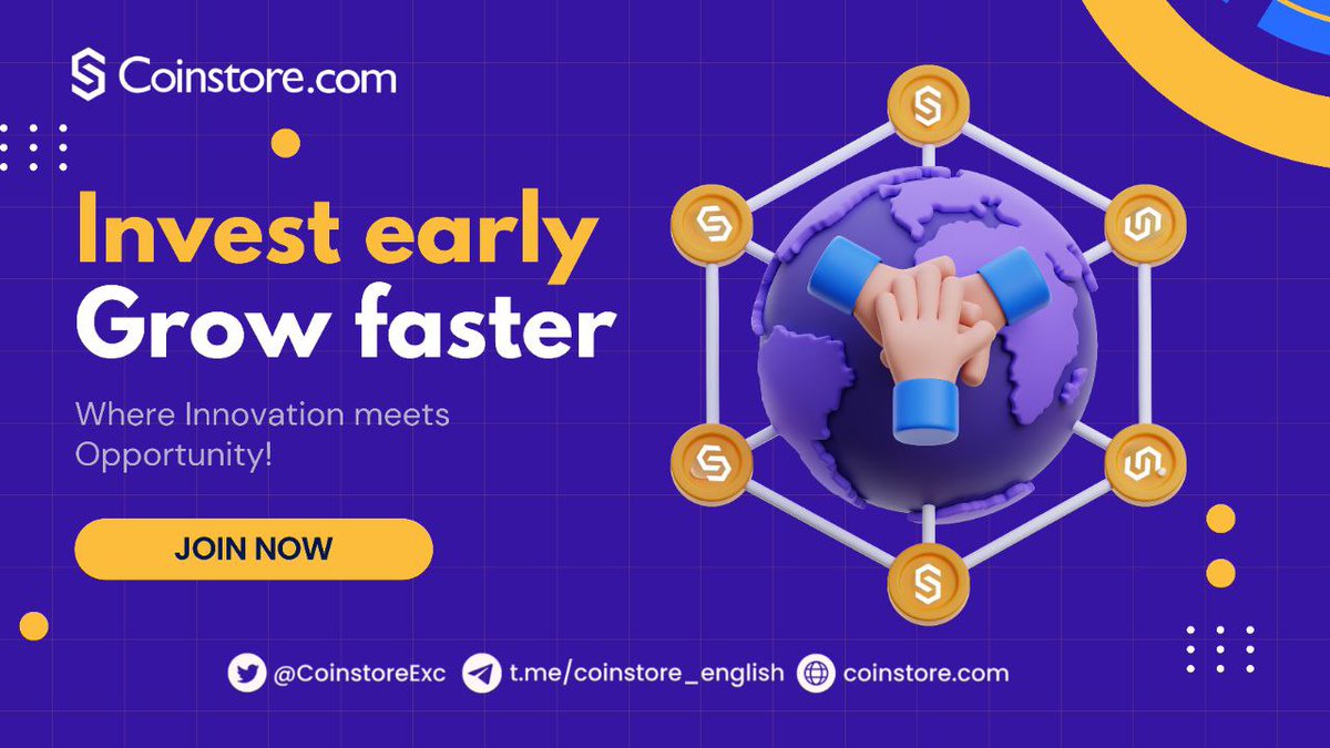 Innovation in the blockchain space is non-stop, and investors can feel overwhelmed by fresh content every cycle. <a href="/CoinstoreExc/">Coinstore</a>’s Launchpad sharpens focus, giving you leverage.

Maintain focus on Launchpad 👇  
h5.coinstore.vip/h5/signup?invi…  

#launchpad #coinstore #cryptocurrency