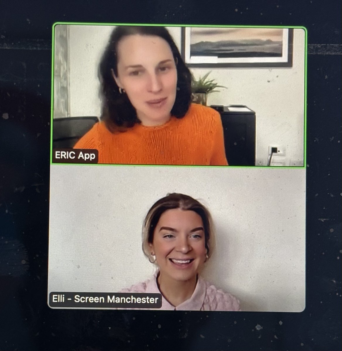 As part of #NationalCareersWeek @screen_mcr’s Facilities &amp; Crew Manager Elli Metcalfe presented to Samantha Hornsby &amp; the assembled audience who met to learn more about the <a href="/theericapp/">ERIC</a> sharing info about the work done in Manchester &amp; across The North by @screen_mcr and #SAN.