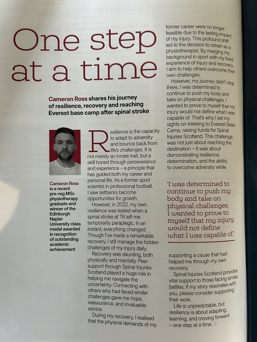 Tom McKeever (@mckeeverphysio) on Twitter photo Absolutely delighted to read Cameron Ross’s article in this month’s Frontline. Fantastic to see <a href="/PhysioEdinNap/">Physio@EdinNapier</a>’s students represented in the CSP magazine. Well done from all the team Cameron! <a href="/ENU_OT_/">Edinburgh Napier Occupational Therapy</a> <a href="/EdinburghNapier/">Edinburgh Napier University</a> <a href="/ENUHealthSocial/">ENU Health & Social Care</a> <a href="/thecsp/">Chartered Society of Physiotherapy (CSP)</a> <a href="/PhysioSocNapier/">ENU Physiotherapy Society</a> Absolutely delighted to read Cameron Ross’s article in this month’s Frontline. Fantastic to see <a href="/PhysioEdinNap/">Physio@EdinNapier</a>’s students represented in the CSP magazine. Well done from all the team Cameron! <a href="/ENU_OT_/">Edinburgh Napier Occupational Therapy</a> <a href="/EdinburghNapier/">Edinburgh Napier University</a> <a href="/ENUHealthSocial/">ENU Health & Social Care</a> <a href="/thecsp/">Chartered Society of Physiotherapy (CSP)</a> <a href="/PhysioSocNapier/">ENU Physiotherapy Society</a>