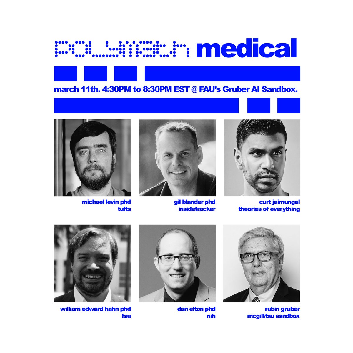 Gil Blander, PhD (@gblander1) on Twitter photo 📢 Join me at the Polymath Medical Salon in South Florida! 🚀on March 11 at 4:30 pm <a href="/FloridaAtlantic/">Florida Atlantic University</a> Dive into AI, medicine & longevity with top experts. RSVP: lu.ma/polymathmed #AI #Medicine <a href="/ekkolapto/">ekkolapto</a> <a href="/InsideTracker/">InsideTracker</a> <a href="/TuftsUniversity/">Tufts University</a> <a href="/TOEwithCurt/">Curt Jaimungal</a> 📢 Join me at the Polymath Medical Salon in South Florida! 🚀on March 11 at 4:30 pm <a href="/FloridaAtlantic/">Florida Atlantic University</a> Dive into AI, medicine & longevity with top experts. RSVP: lu.ma/polymathmed #AI #Medicine <a href="/ekkolapto/">ekkolapto</a> <a href="/InsideTracker/">InsideTracker</a> <a href="/TuftsUniversity/">Tufts University</a> <a href="/TOEwithCurt/">Curt Jaimungal</a>