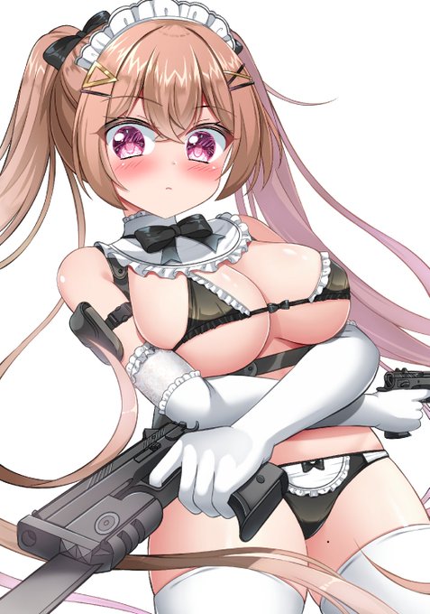 ビキニメイドはいいぞ!!🖤🤍
#寒い時こそ水着絵を貼ろう 