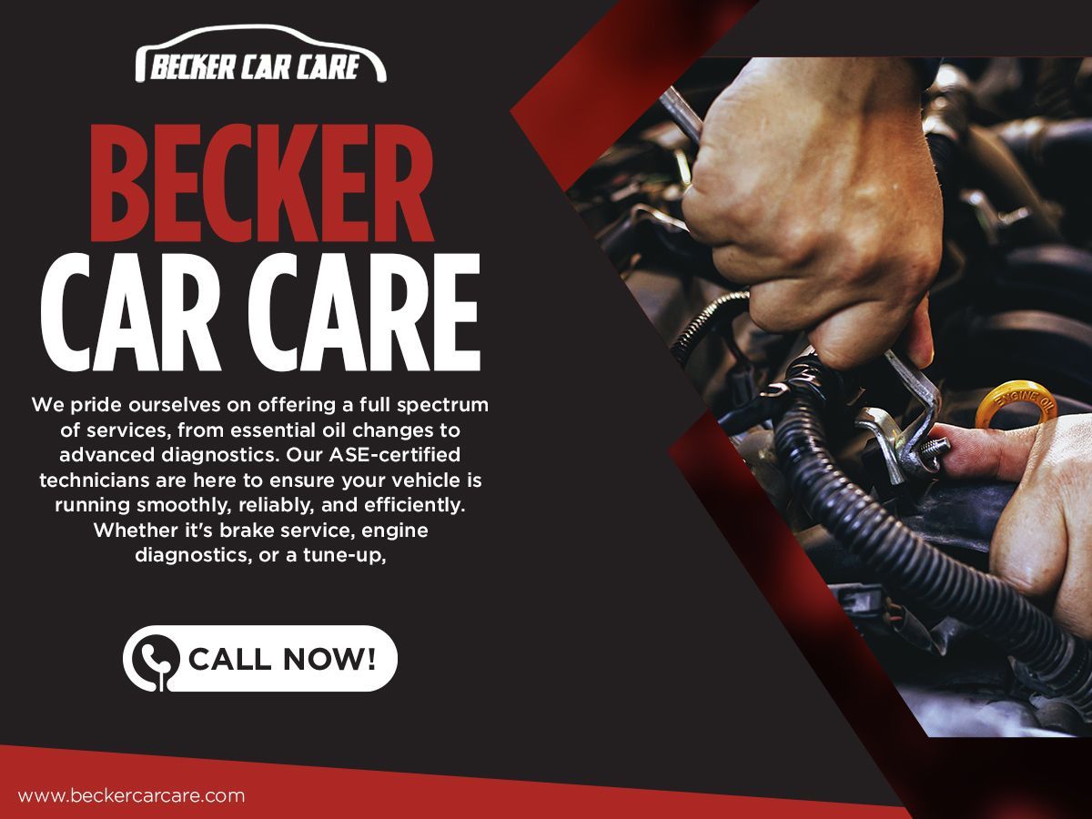 beckercarcare's tweet image. 🧐 Looking for reliable auto repairs? Becker Car Care offers everything from oil changes to complex engine repairs. Trust our ASE certified technicians to keep your car running smoothly! 🛠️🚗

🌐 beckercarcare.com/?utm_source=tw…

#BeckerCarCare #wheelalignment #fuelsystemservice