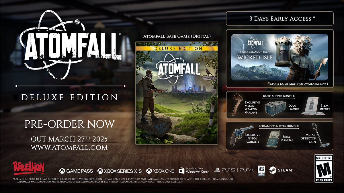 世界限定11個 Patibulum Unleashed DLC BLK Atomfall on X: