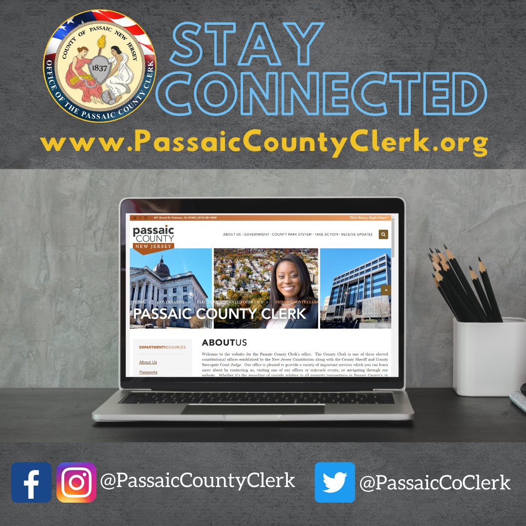 Please invite your friends to like our page so they can stay connected with the latest County Clerk news and updates. #passaiccounty #countyclerk #nj