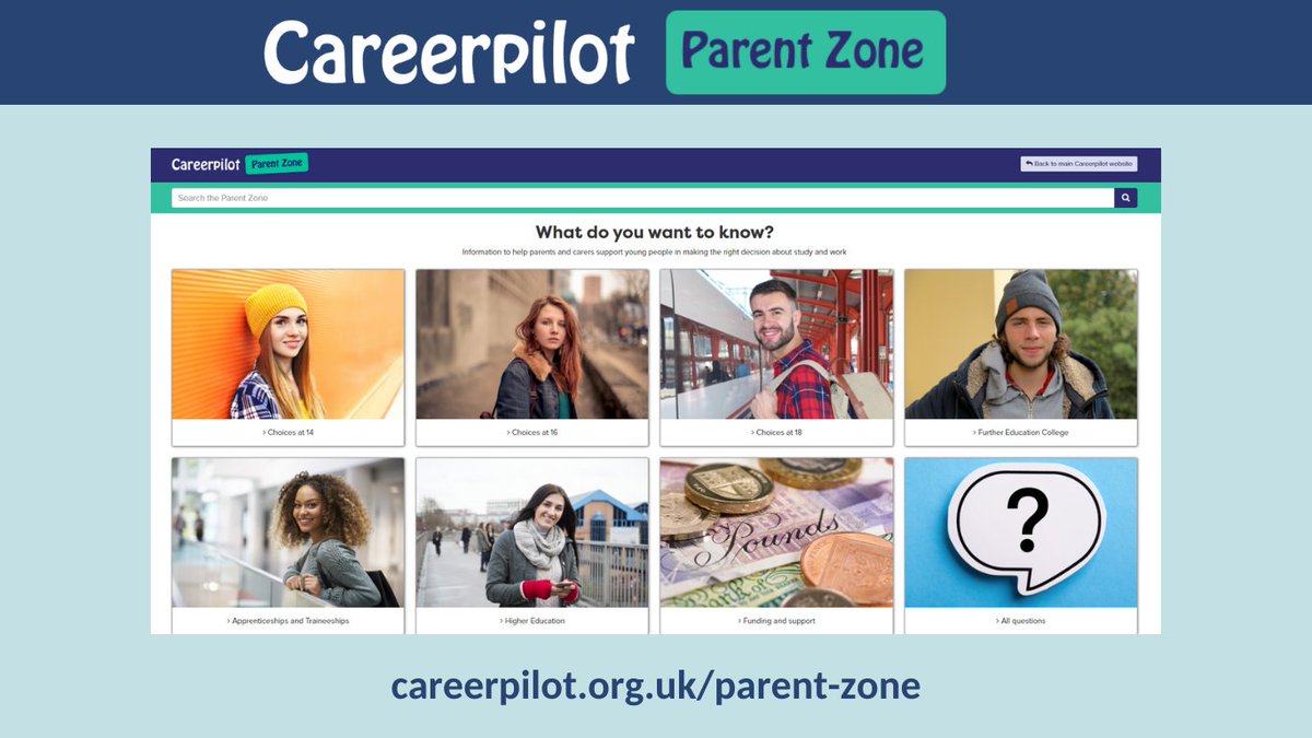 We are wrapping up National Careers Week with a reminder that Careerpilot is also here to support parents and carers in our Parent Zone: careerpilot.org.uk/parent-zone #NCW2025