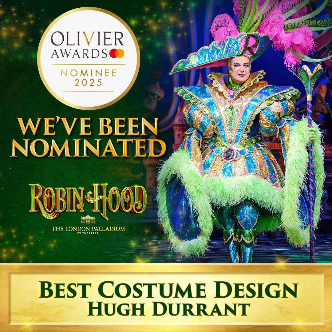 The London Palladium Pantomime (@palladiumpanto) on Twitter photo We're delighted at the news that Robin Hood has been nominated for Best Costume Design at this year's <a href="/OlivierAwards/">Olivier Awards</a> 2025 with <a href="/MastercardUK/">MastercardUK</a> ✨🏹
#OlivierAwards
<a href="/MHARRISON_ENT/">Michael Harrison</a> We're delighted at the news that Robin Hood has been nominated for Best Costume Design at this year's <a href="/OlivierAwards/">Olivier Awards</a> 2025 with <a href="/MastercardUK/">MastercardUK</a> ✨🏹
#OlivierAwards
<a href="/MHARRISON_ENT/">Michael Harrison</a>