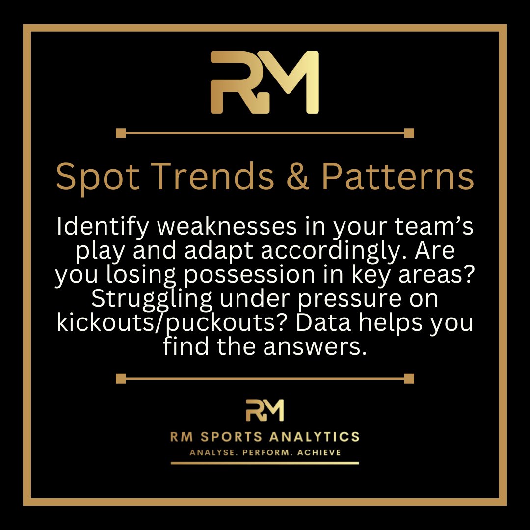 RMSportAnalytic's tweet photo. 📊 Marginal gains win games—performance analysis helps you find them. 

📩 Ready to level up? Get in touch!

📧 rmsportsanalytics@gmail.com
🌍 https://t.co/WsR7XRiEKX
📲 @rmsportsanalytics
#SportsAnalysis #SportsAnalytics #GAA #RMSportsAnalytics #PerformanceAnalysis #GAAClubs https://t.co/jjhxDg9bgW
