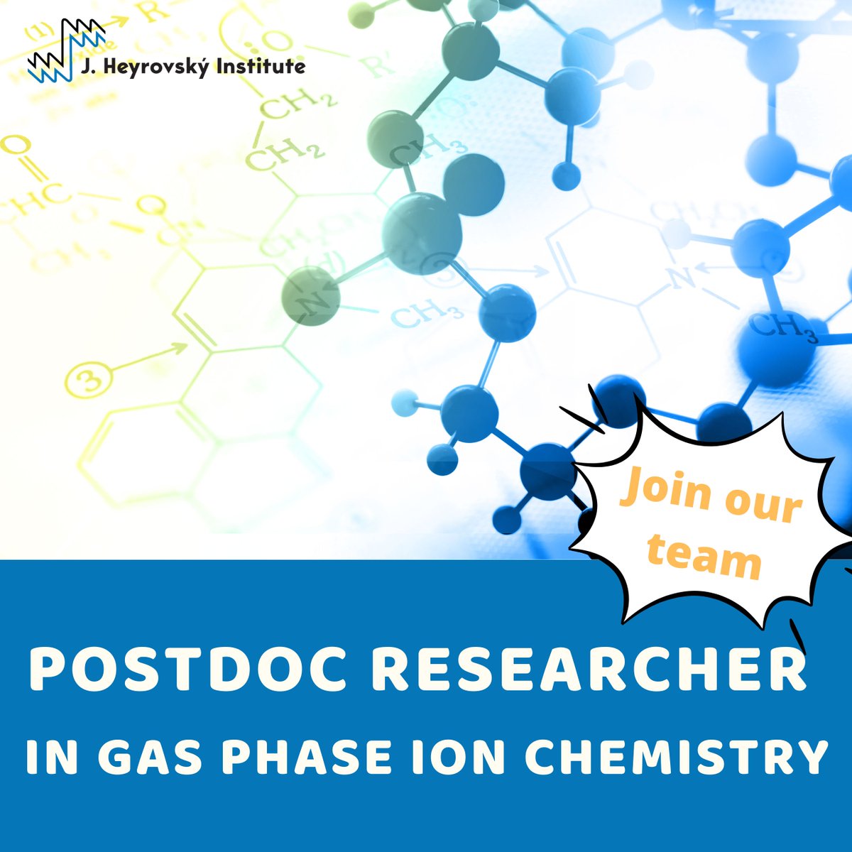 JHINST_Prague's tweet image. Join our team!
🧪 Postdoctoral Researcher in Gas Phase Ion Chemistry
👉buff.ly/cUbsEKp
Type of contract: Temporary (1 year) with possible prolongation
Job status: Full-time
📅 Application deadline: 28. 3. 2025
#job