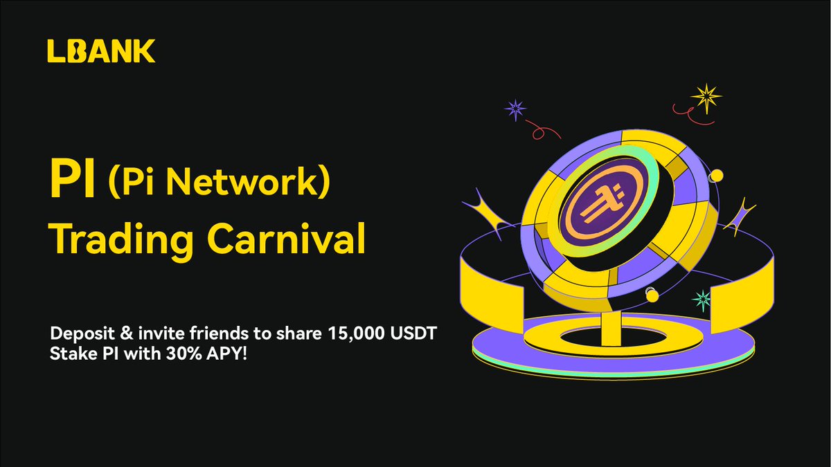 LBank_Exchange's tweet photo. 🎉 $PI (Pi Network) Trading Carnival

💰Deposit & Invite friends to share 15,000 USDT & Stake PI with 30% APY!

1️⃣ Deposit Bonus - Share 10,000 USDT!🔔
2️⃣ Participate in PI flexible staking- enjoy 30% APY 
3️⃣ Invite Friends to Claim 5,000 USDT ✨

📅 Mar.4 - Mar.9 10am (UTC)

👉 Join Now:
https://t.co/mv0IlG0Cig