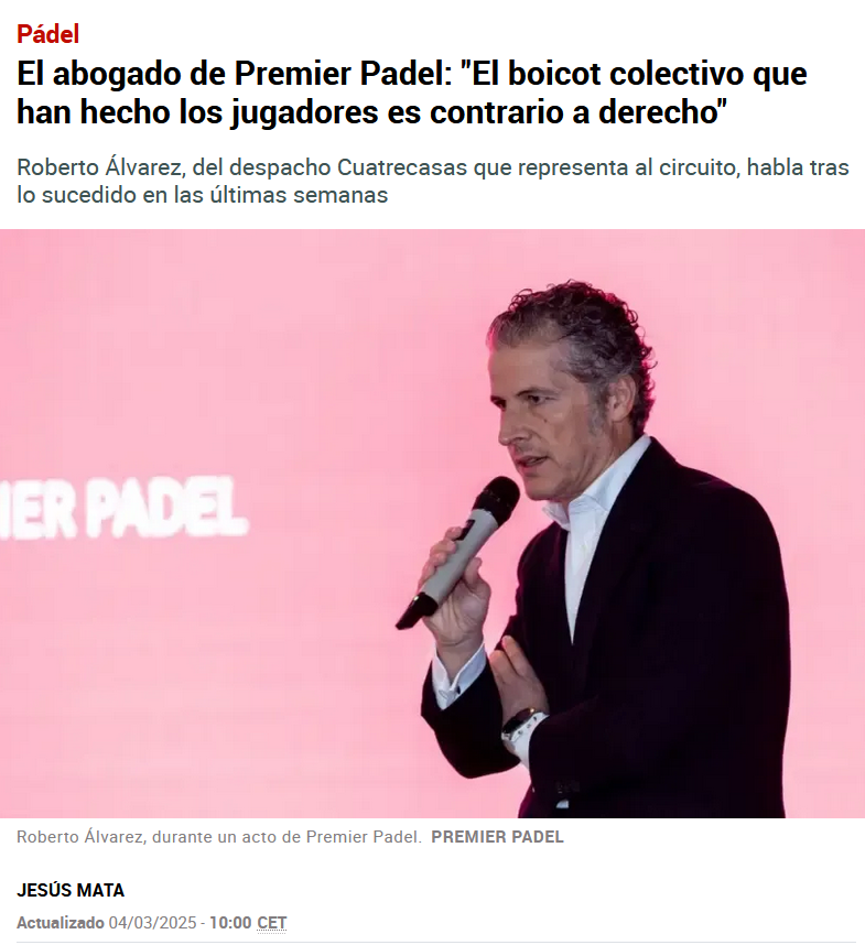 padelazo's tweet photo. ¡Divina providencia!
Un mes de conflicto y el abogado de Premier Padel habla para Marca y Relevo justo el día en que la PPA da rueda de prensa. 
📝Relevo: https://t.co/LOLzqJEIyG
📝Marca: https://t.co/7PIcvGvPD6 https://t.co/8Mf31idP5v