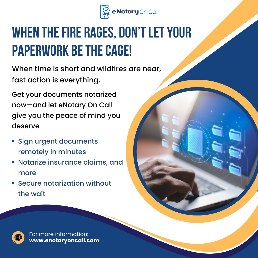 eNotaryOnCall's tweet image. Evacuating? Need docs #notarized? enotaryoncall.com does it digitally! Fast &amp;amp; easy. Get notarized NOW!
#EvacuationOrder #OnlineNotary #firefighters #SouthCarolina #BREAKING #CarolinaFires #Wildfire #WeatherAware #Wildfires #NorthCarolina #FireAlert #Emergency #FireFighters