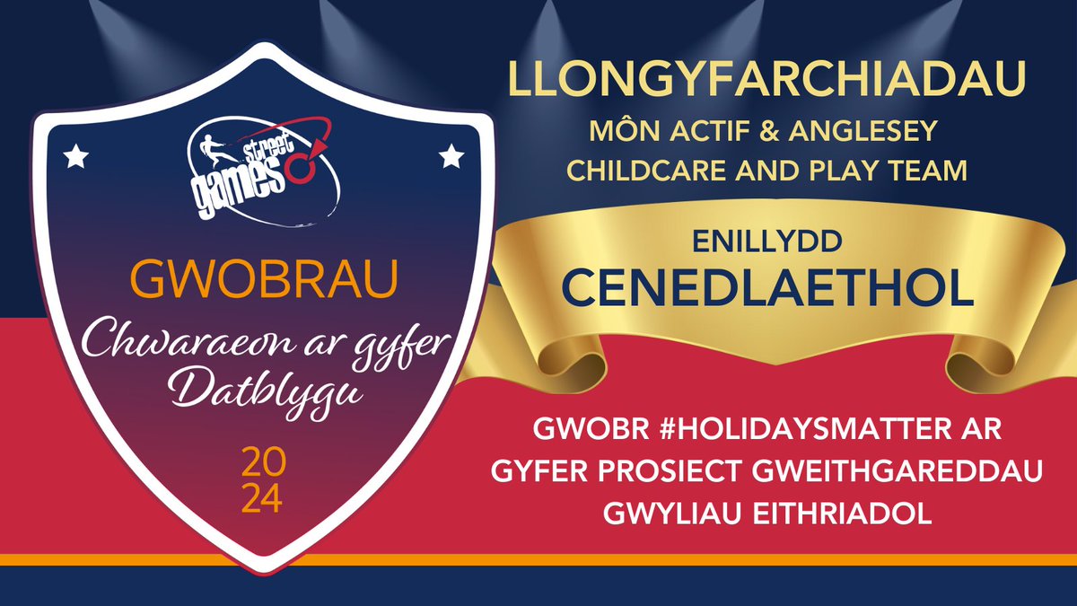 StreetGames Wales (@streetgamewales) on Twitter photo 👏 A big shout-out to Mon Actif for winning the Holidays Matter of the Year award! 🏆
Diolch am wneud chwaraeon yn hwyl, yn gynhwysol ac yn hygyrch i bawb! 🎉 #StreetGames #DoorstepSport #MakingADifference @streetgamewales <a href="/angleseycouncil/">Isle of Anglesey County Council</a> <a href="/actifnorthwales/">Actif North Wales</a> <a href="/llinos_medi/">Llinos Medi AS/MP</a> 👏 A big shout-out to Mon Actif for winning the Holidays Matter of the Year award! 🏆
Diolch am wneud chwaraeon yn hwyl, yn gynhwysol ac yn hygyrch i bawb! 🎉 #StreetGames #DoorstepSport #MakingADifference @streetgamewales <a href="/angleseycouncil/">Isle of Anglesey County Council</a> <a href="/actifnorthwales/">Actif North Wales</a> <a href="/llinos_medi/">Llinos Medi AS/MP</a>