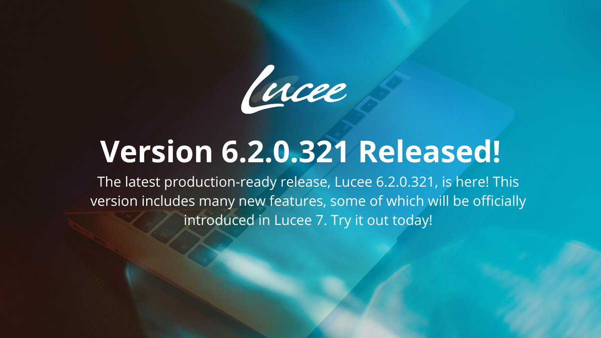 lucee_server's tweet image. 🚀 Lucee 6.2.0.321 is here! 🚀

Our latest production-ready release is packed with new features—some of which will officially debut in Lucee 7!

Check it out and upgrade today! 
dev.lucee.org/t/lucee-6-2-0-…

#Lucee #CFML #WebDevelopment