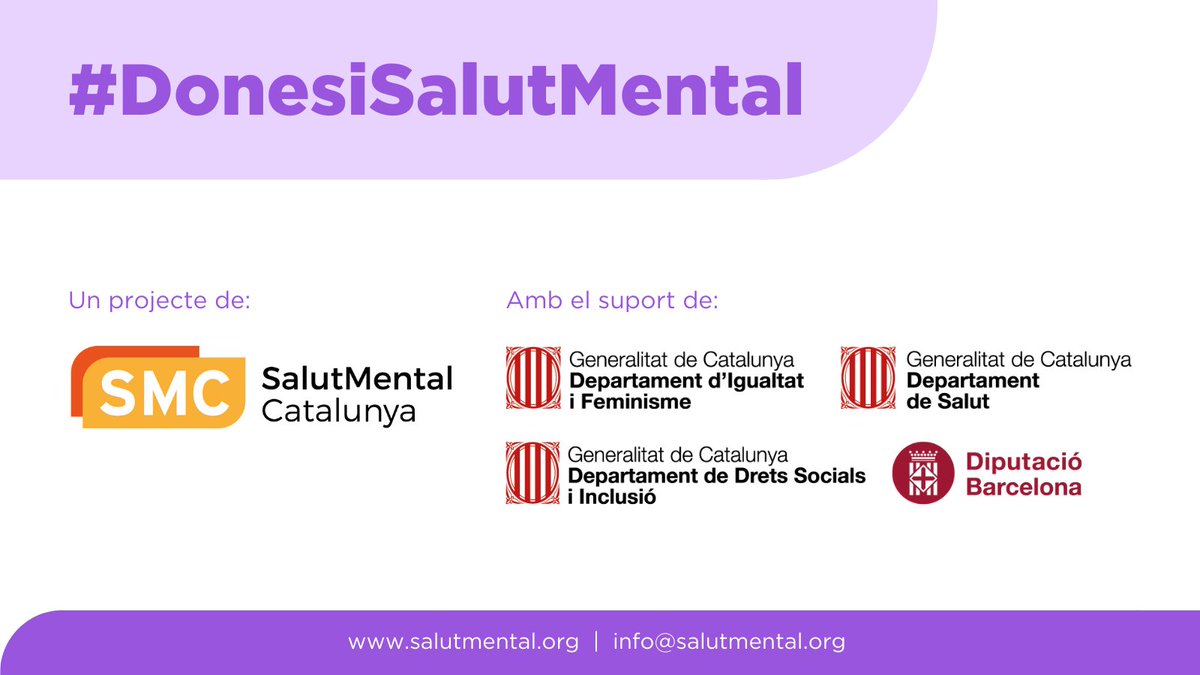 🗣️L’embaràs i el postpart poden ser etapes complexes i plenes de reptes invisibles. Saps quantes dones hi passen per això? 👉Descobreix-ho a la nostra infografia #DonesiSalutMental

Tots els detalls de la campanya ℹ️🔗tuit.cat/KF1bz