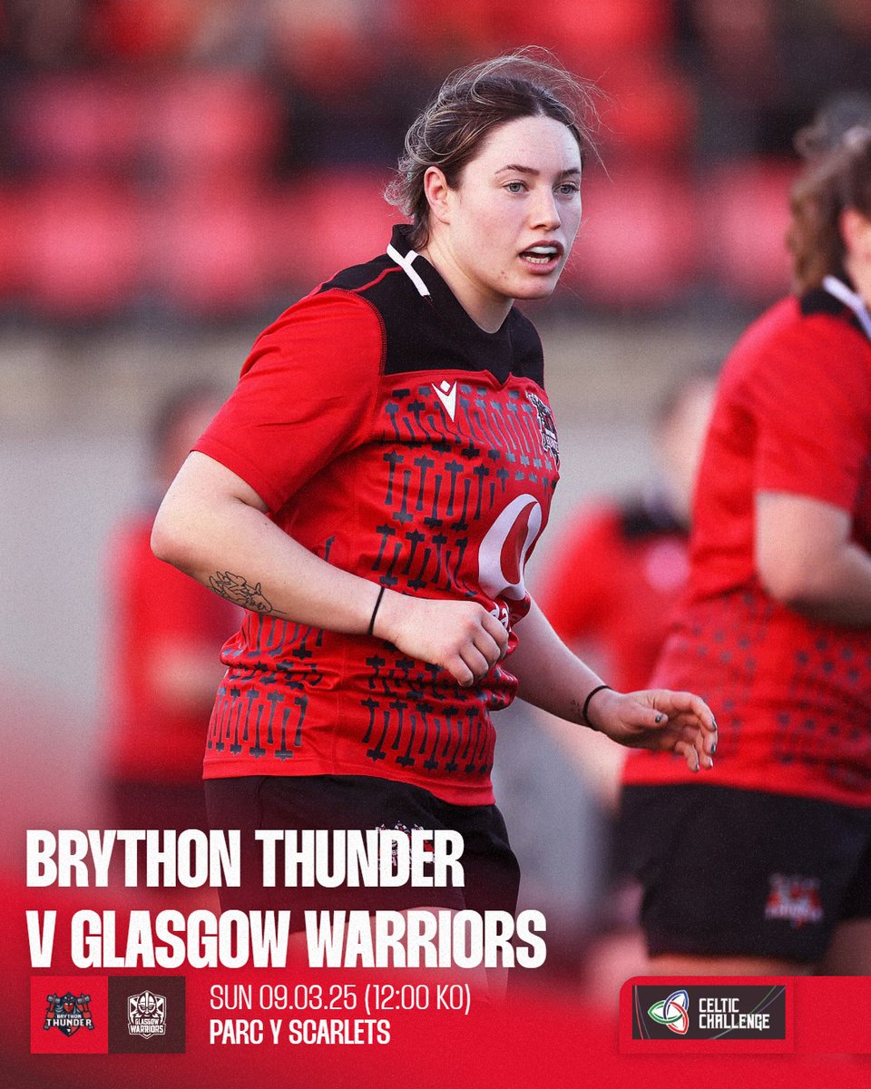 A final run-out for the Thunder in this season's Celtic Challenge. Get down the Parc on Sunday to support the girls!

📆 09.03.25
⏰ 12pm

Gêm olaf merched Brython Thunder yn yr Her Geltaidd dydd Sul yma. Dewch lawr i'r Parc i gefnogi 🏟