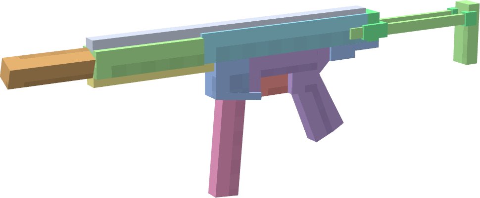 arkharovz's tweet image. B&amp;amp;T MP9 and GHM9 wips for my #TACZ gunpack

#lowpoly #pixelart #blockbench #minecraft