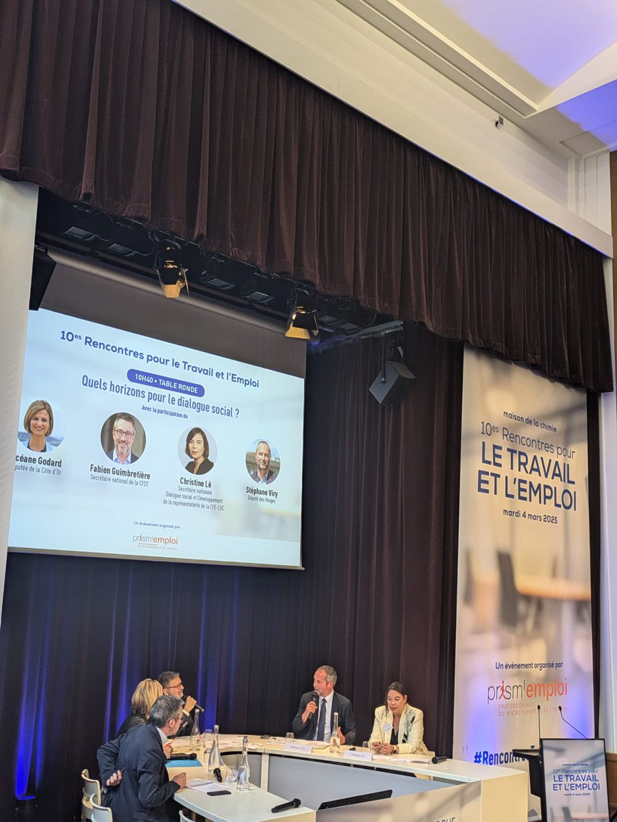 Prism'emploi (@prismemploi) on Twitter photo .<a href="/O_Charretgodard/">Oceane Godard</a> le dialogue social est un levier face aux mutations économiques. "Le dialogue social est précieux pour construire des politiques publiques. Penser de nouvelles coopérations participe à répondre aux nouvelles mutations économiques." #RencontresTravailEmploi .<a href="/O_Charretgodard/">Oceane Godard</a> le dialogue social est un levier face aux mutations économiques. "Le dialogue social est précieux pour construire des politiques publiques. Penser de nouvelles coopérations participe à répondre aux nouvelles mutations économiques." #RencontresTravailEmploi