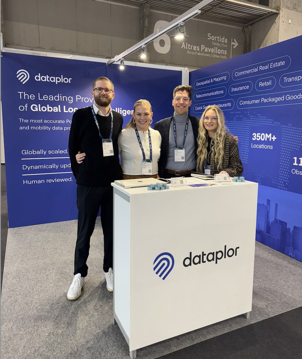 dataplor (@dataplor) on Twitter photo MWC Barcelona 2025 is officially underway! 
If you're attending, make sure to connect with Aaron Macklin, Meagan Vigil, Kassidi Koronkowski, and James LaVersa at booth 6E6 to talk all things location intelligence, industry trends, and innovation. We're looking forward to great MWC Barcelona 2025 is officially underway! 
If you're attending, make sure to connect with Aaron Macklin, Meagan Vigil, Kassidi Koronkowski, and James LaVersa at booth 6E6 to talk all things location intelligence, industry trends, and innovation. We're looking forward to great